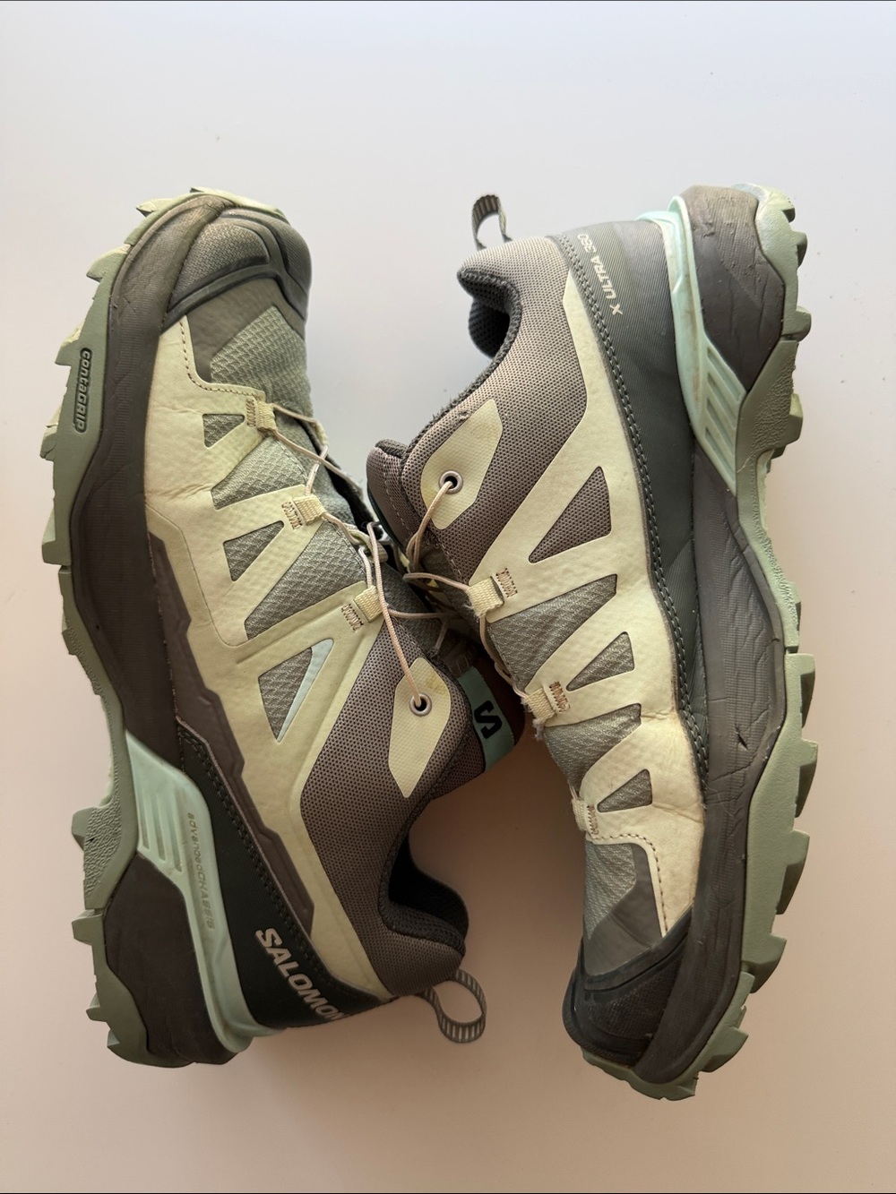 Salomon Women's Trail Running Shoes in Sage Green and Olive